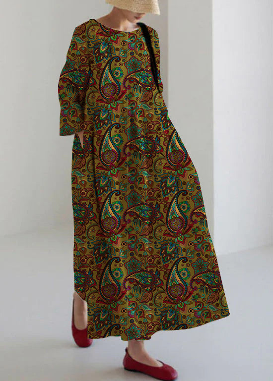 Oliva - Vestido patchwork fresco