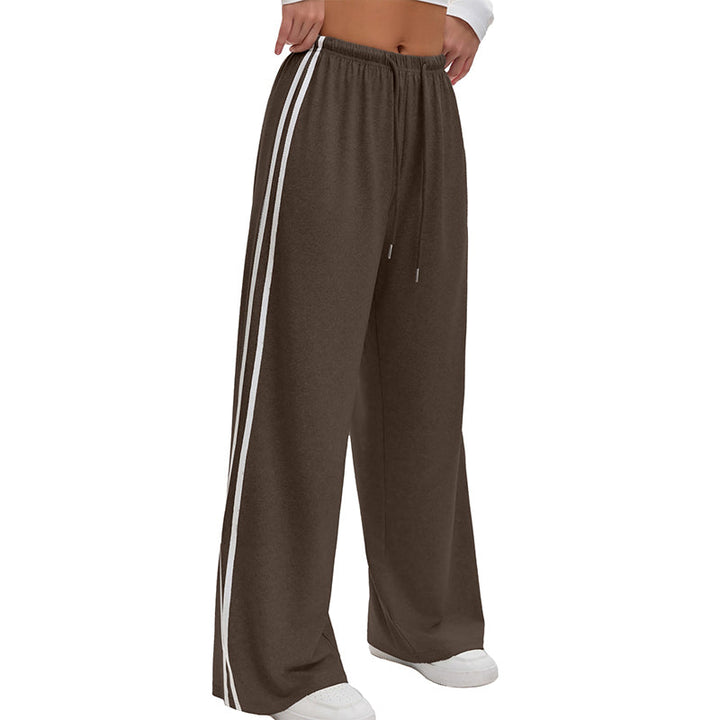 Adorielle - Pantalón ancho de rayas deportivas