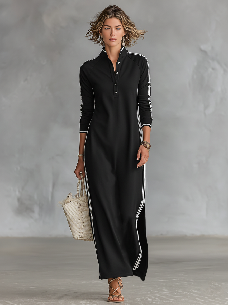 Carisette - Vestido para el día y la noche de tacto suave
