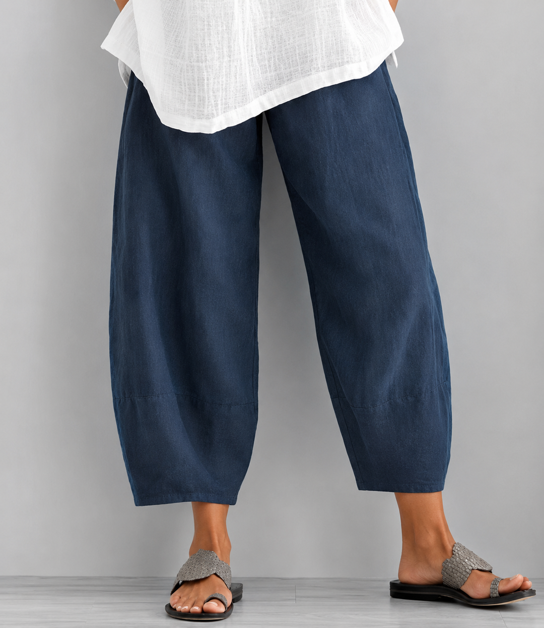 Eulorine - Pantalón de pernera ancha de tacto suave