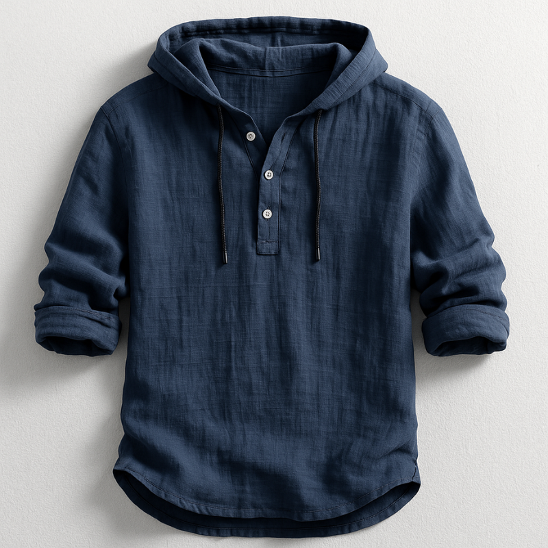 Daelor - Camisa con capucha de tacto suave