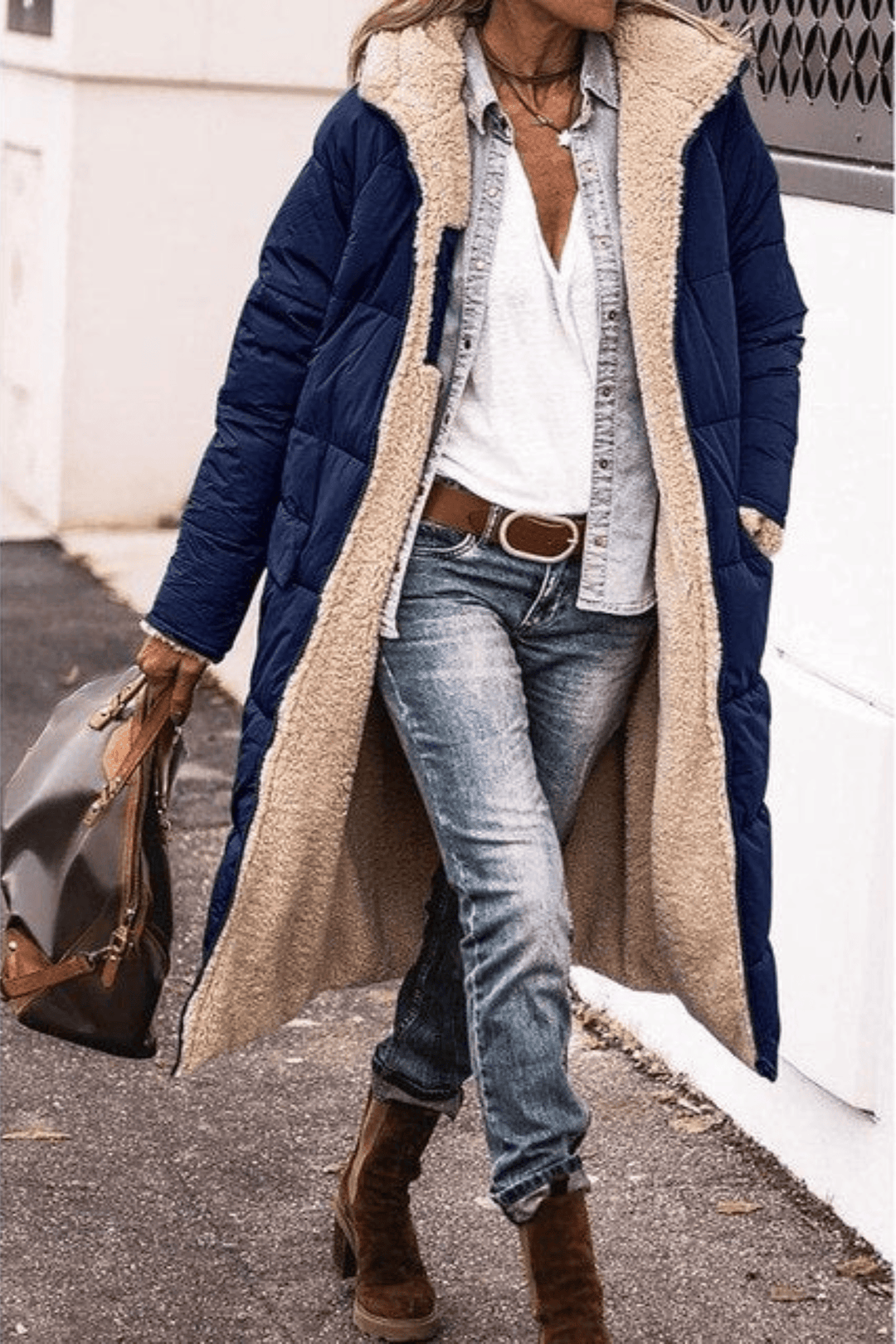 Nellie - Abrigo largo reversible