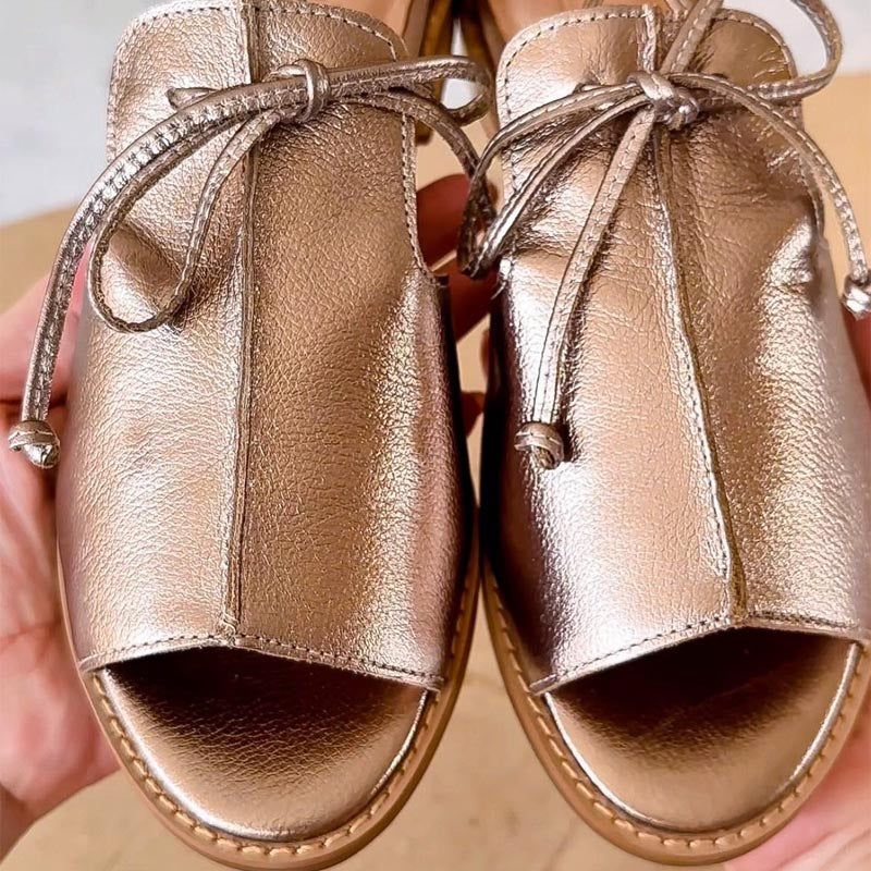 Oriessia - Sandalias con cordones premium