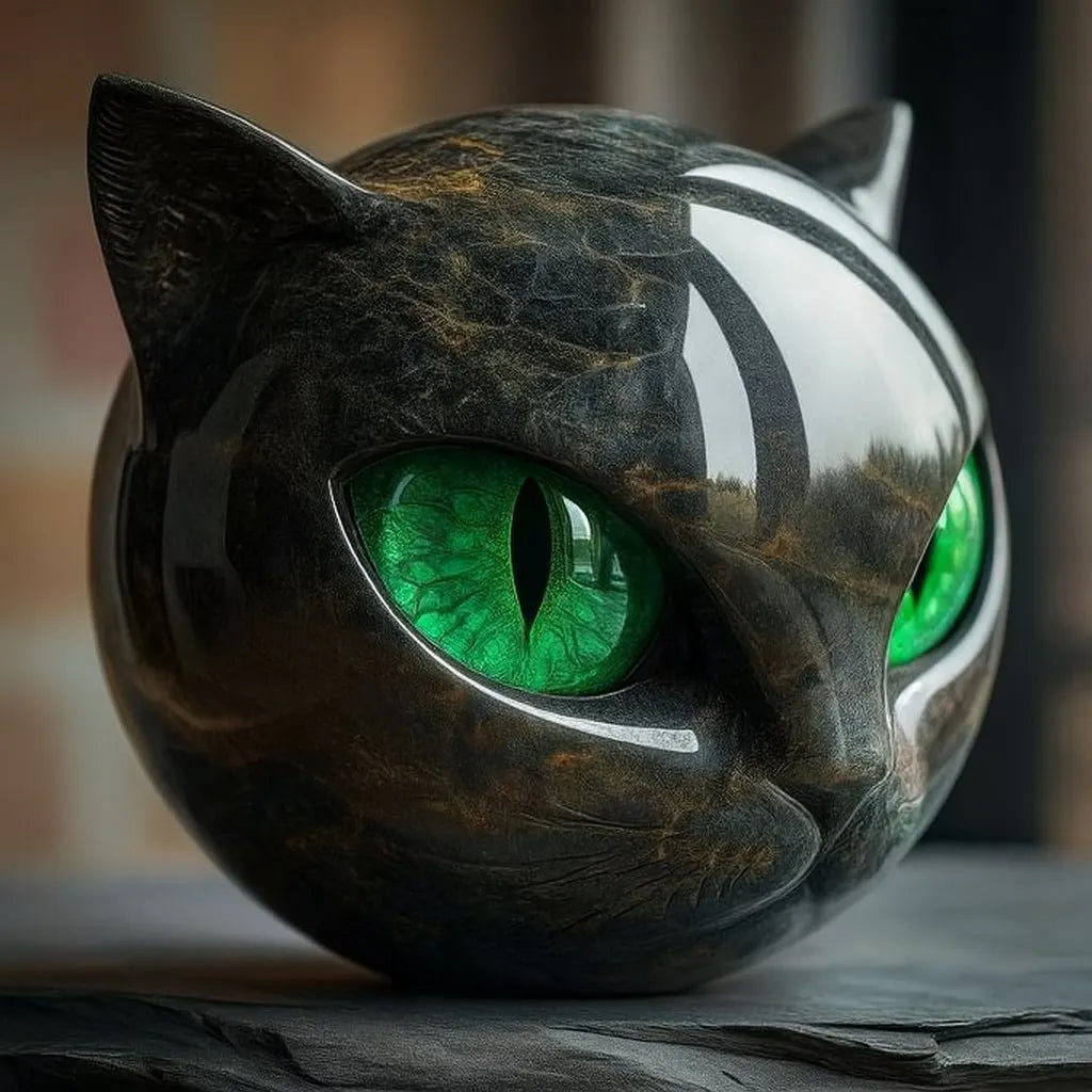 Bellanora - Ornamento escultórico en forma de cabeza de gato