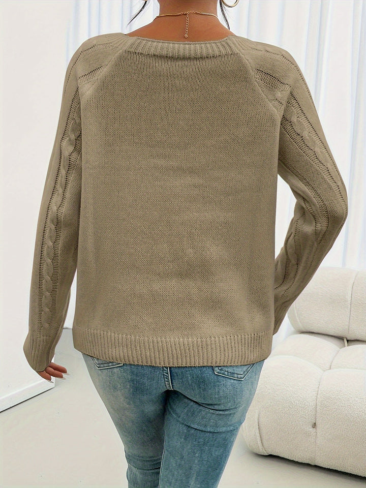 Rosabelle - Jersey texturizado con botones