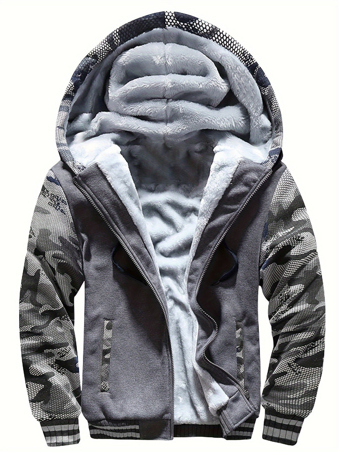 Dax - Sudadera con capucha de camuflaje de gramaje alto