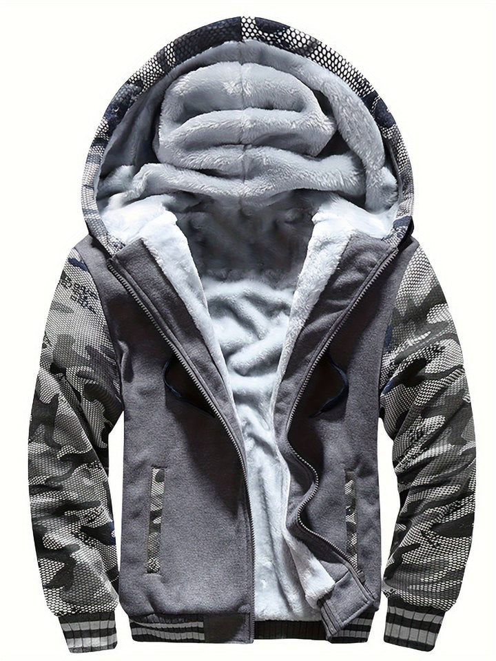 Dax - Sudadera con capucha de camuflaje de gramaje alto