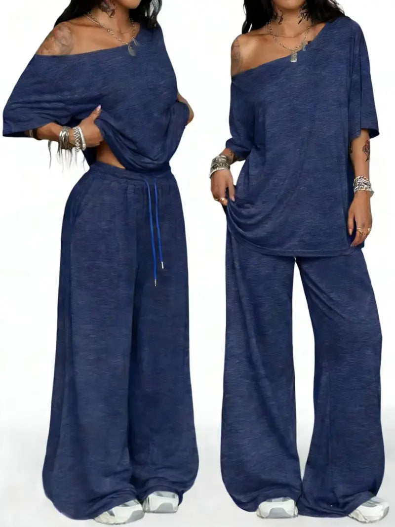 Kaeloria - Conjunto de homewear cómodo y desenfadado