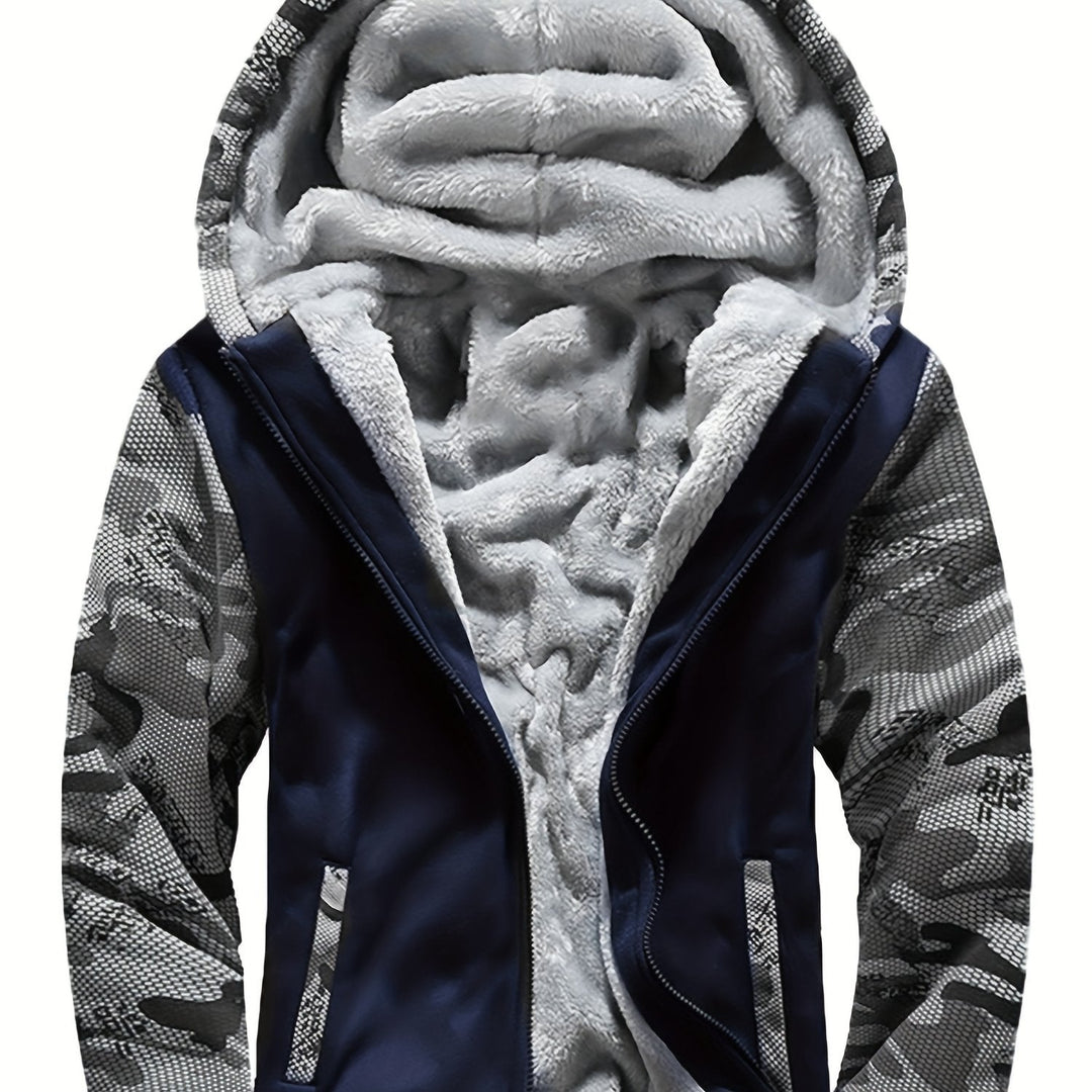 Dax - Sudadera con capucha de camuflaje de gramaje alto