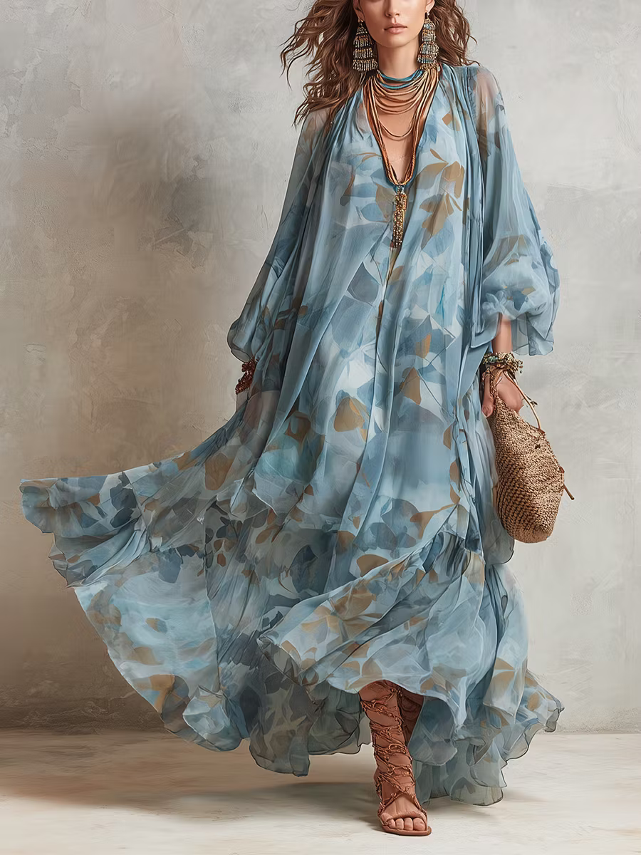 Elouisa - Vestido largo de tejido grueso