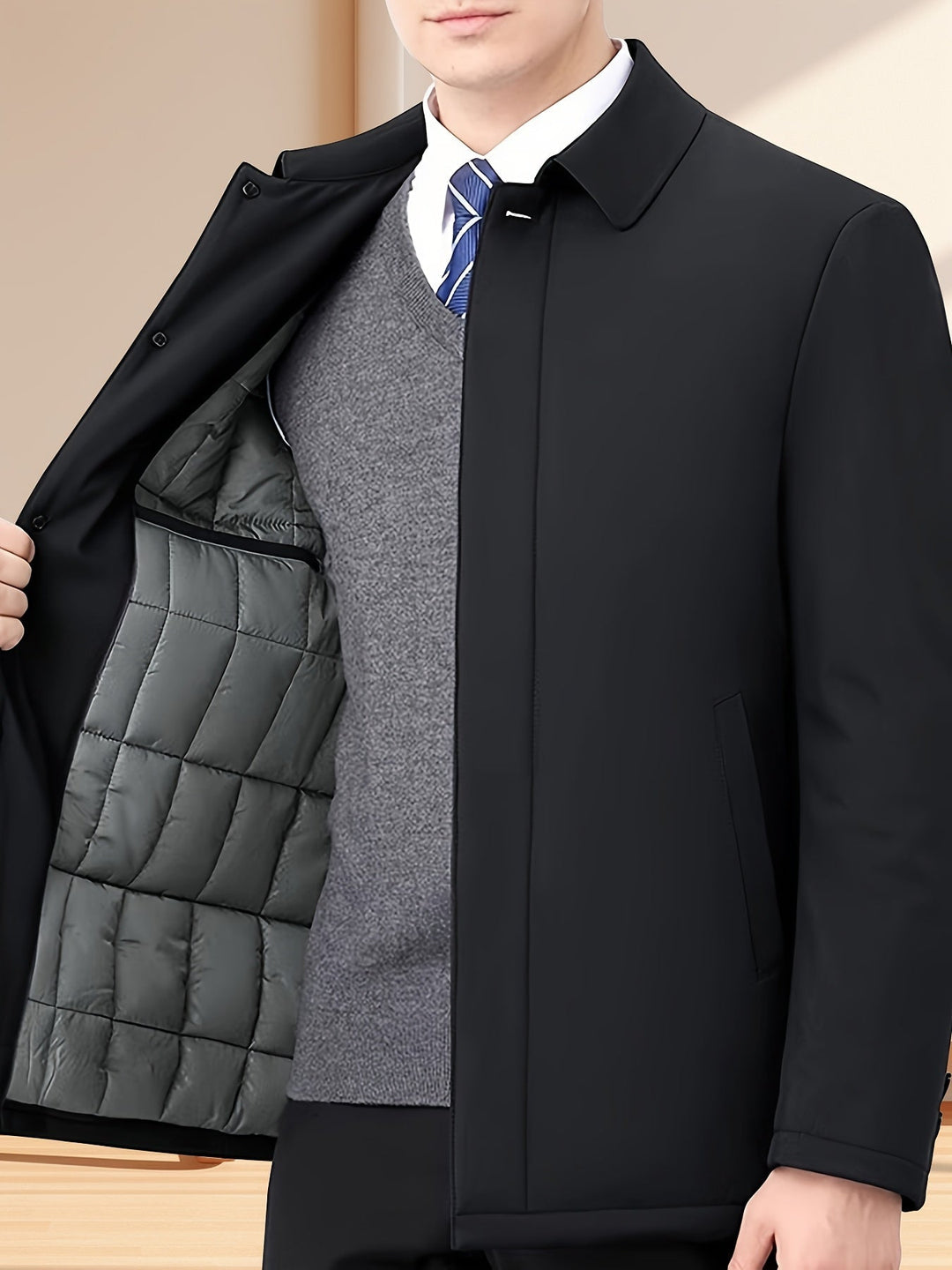 Beldren - Chaqueta clásica de corte estructurado
