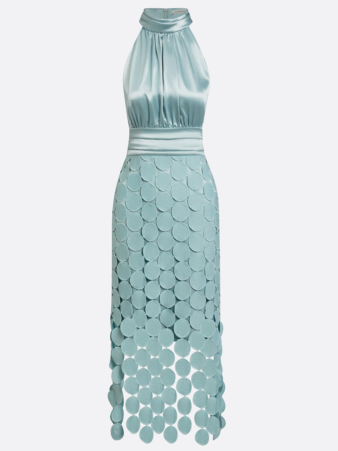 Amabel - Vestido midi con cuello halter de lujo