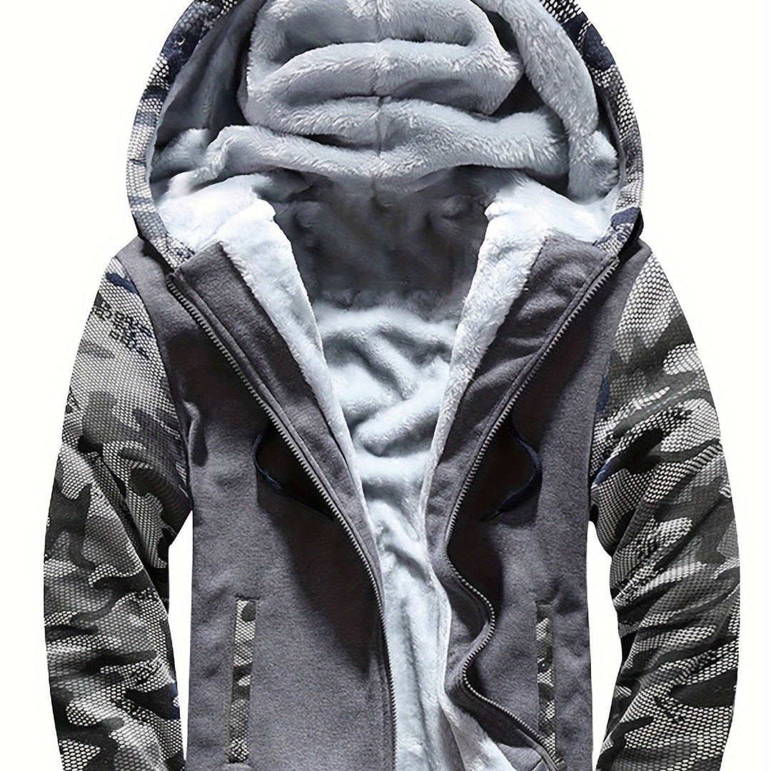 Dax - Sudadera con capucha de camuflaje de gramaje alto