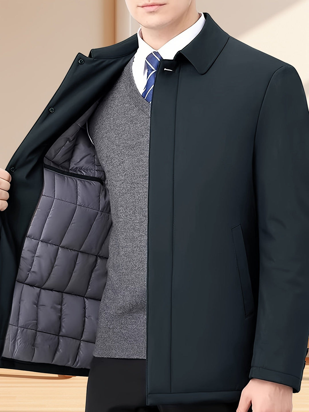 Beldren - Chaqueta clásica de corte estructurado