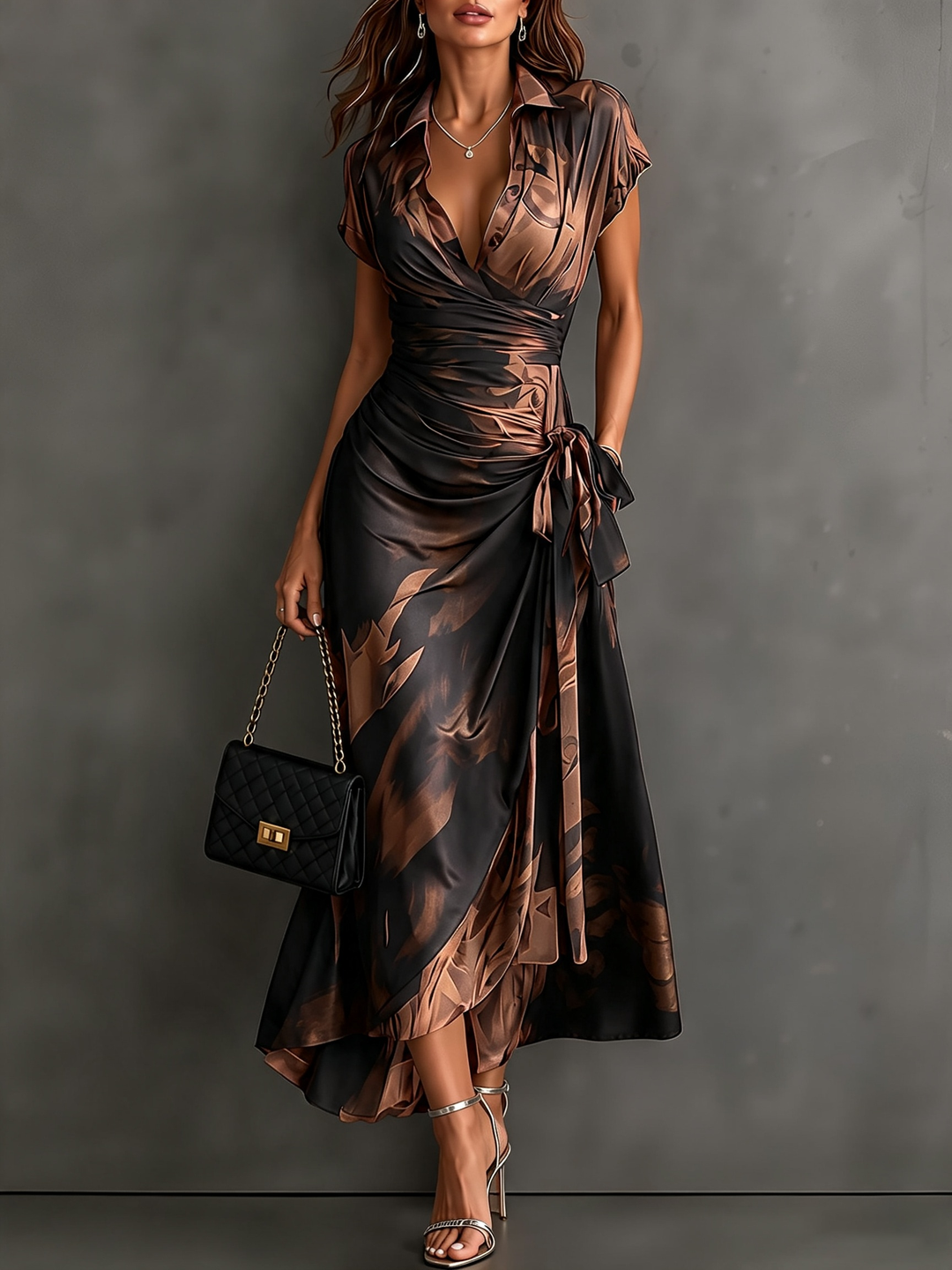 Kaia - Vestido camisero de tacto suave