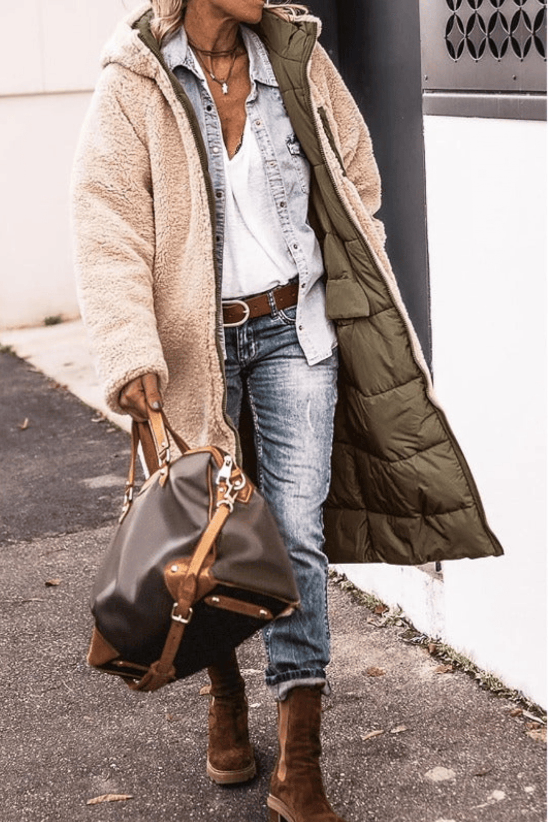 Nellie - Abrigo largo reversible