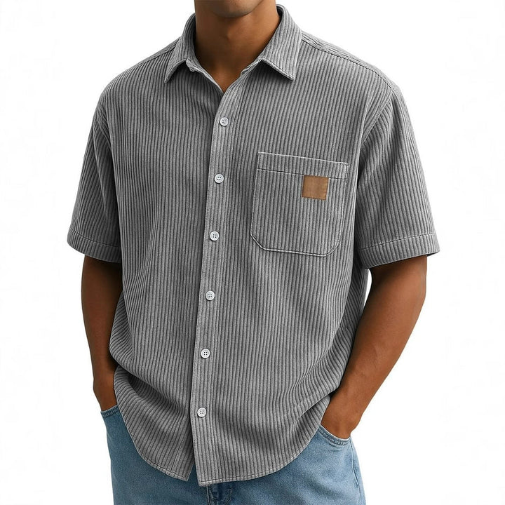 Anwick - Camisa de rayas de tacto suave