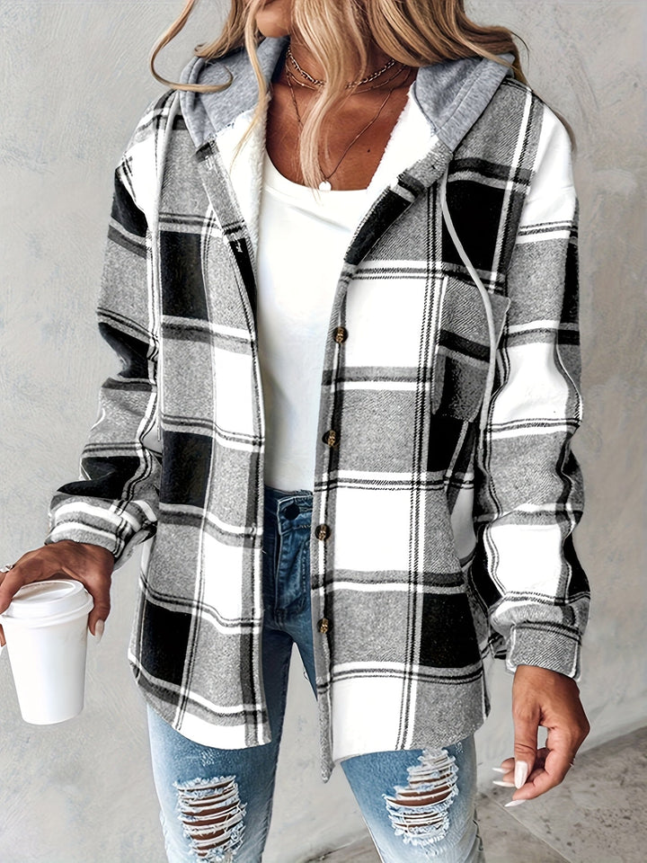 Genevessa - Chaqueta con capucha de tacto suave