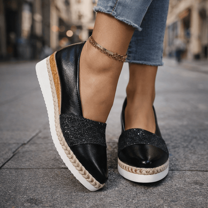 Kirsty - Zapatillas con cuña brillantes