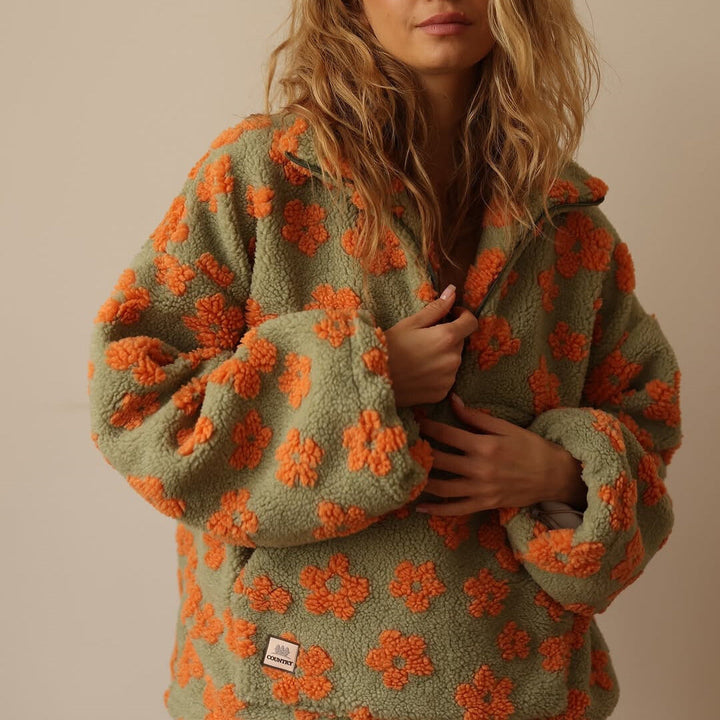 Clemency - Jersey abrigado con forro floral