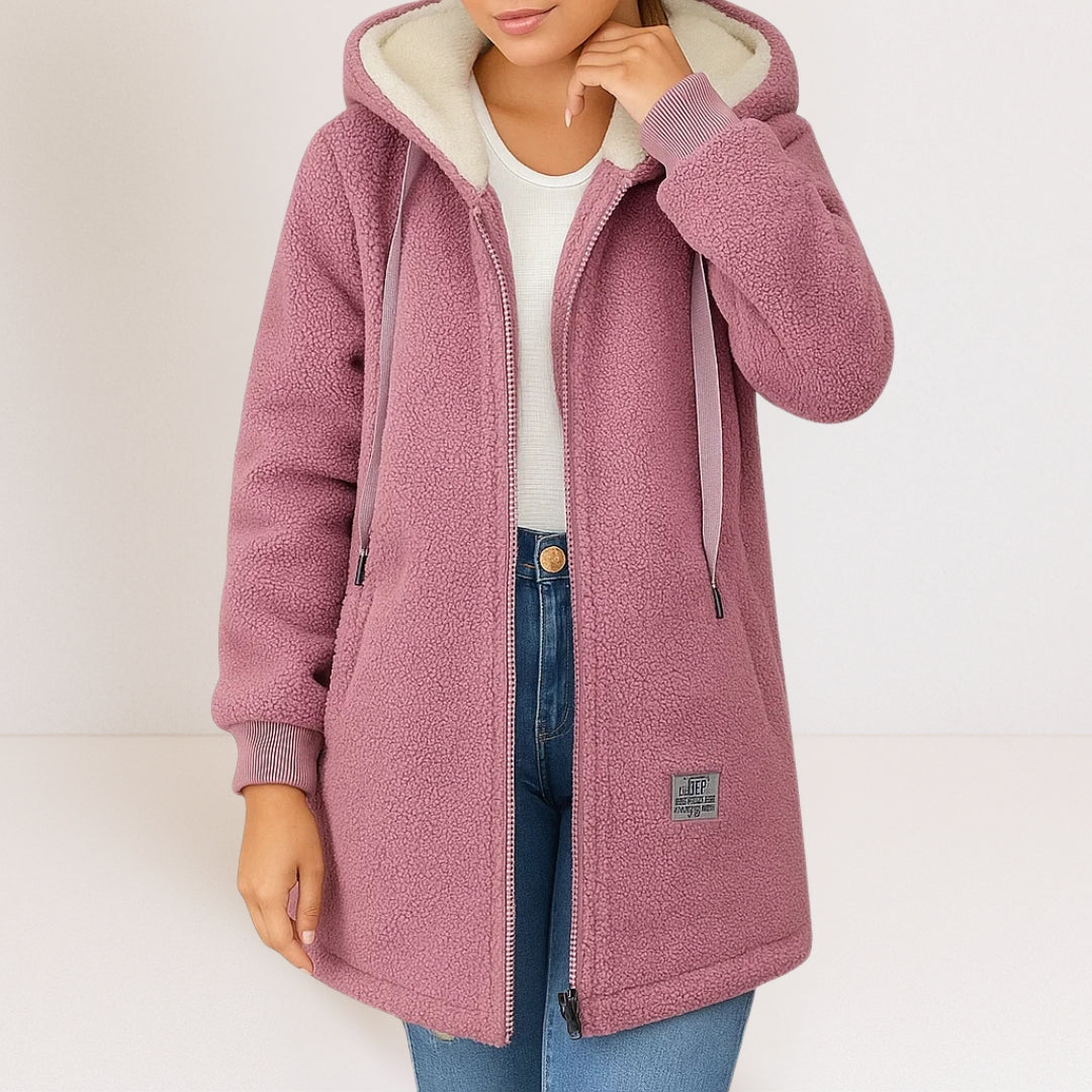 Rosie - Chaqueta con capucha de tacto suave