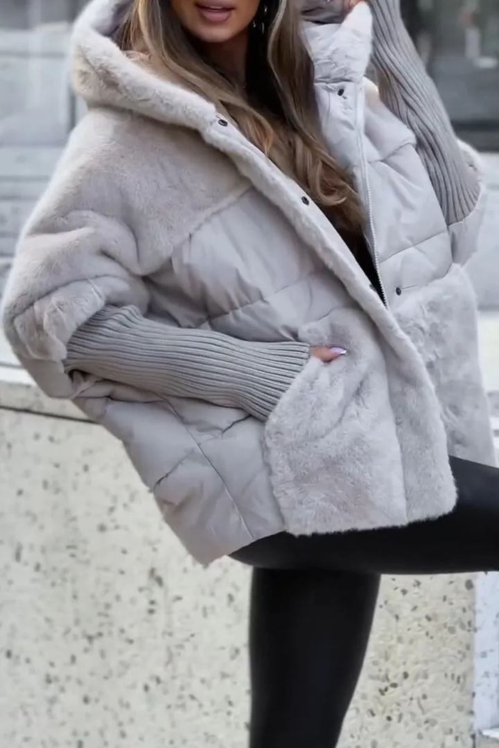Audra - Chaqueta acolchada de invierno con capucha