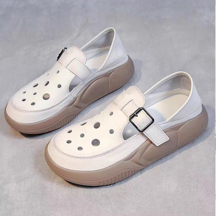 Nayeli - Zapatos cómodos para caminar con hebilla