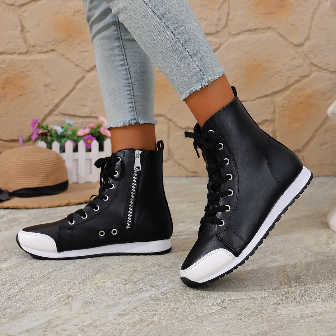 Deloriane - Botines de cordones casuales