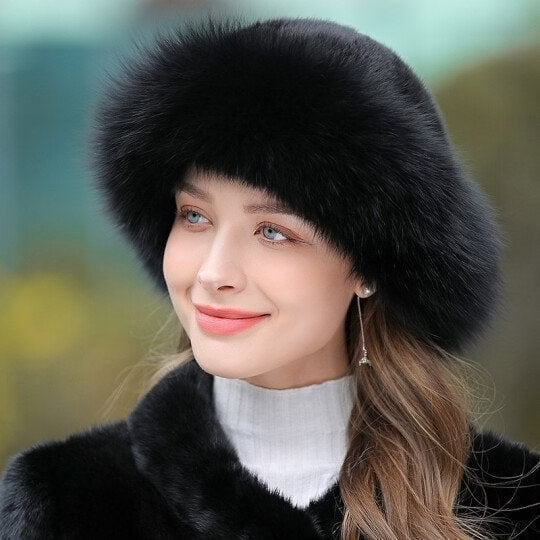 Olwen - Gorra de invierno de pelo sintético efecto peluche