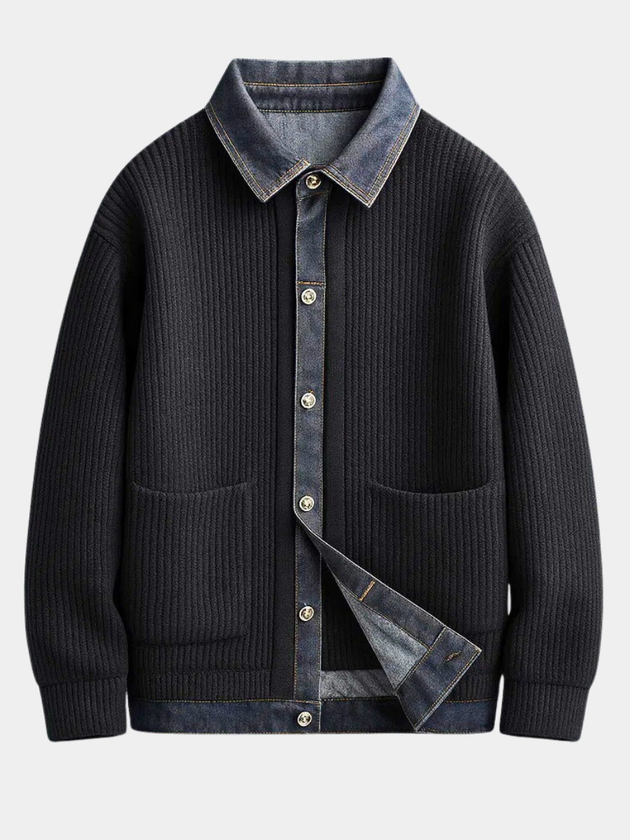 Antrick - Chaqueta utilitaria texturizada