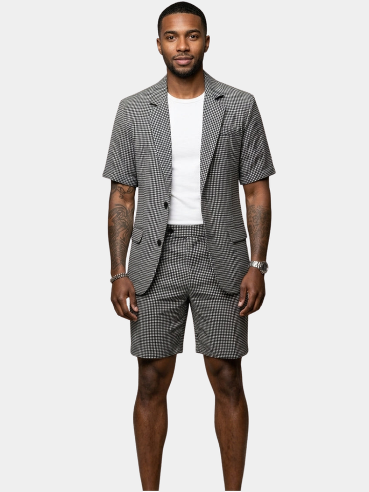 Rufus - Conjunto sastre a cuadros de americana y shorts