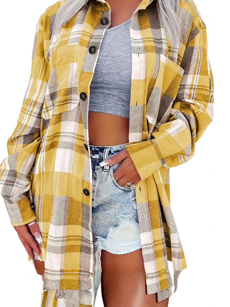 Nadira - Camisa de cuadros vichy fresca