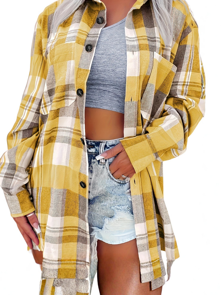 Nadira - Camisa de cuadros vichy fresca