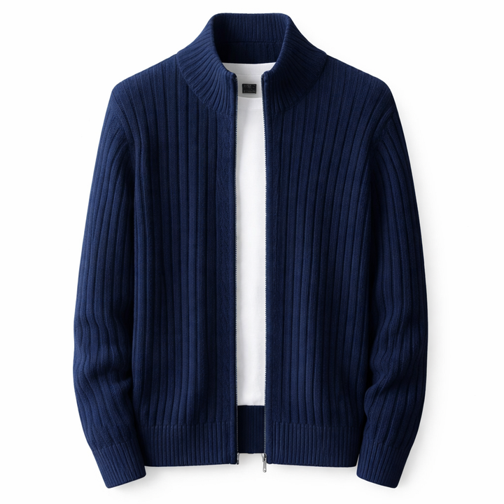 Cass - Chaqueta de punto estructurada con cremallera