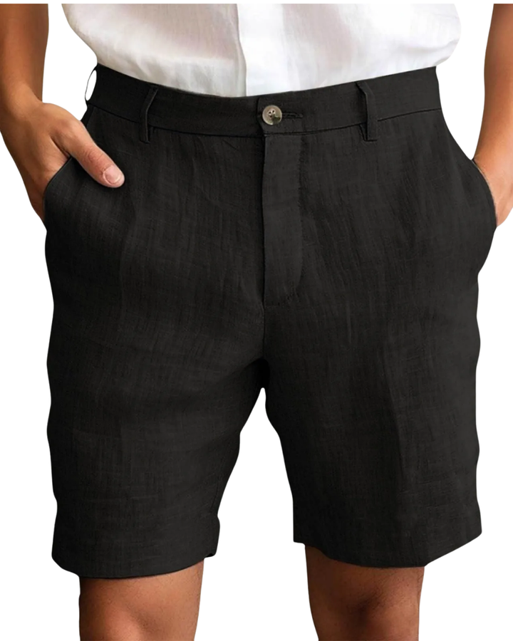 Nestor - bermudas de lino de sastrería