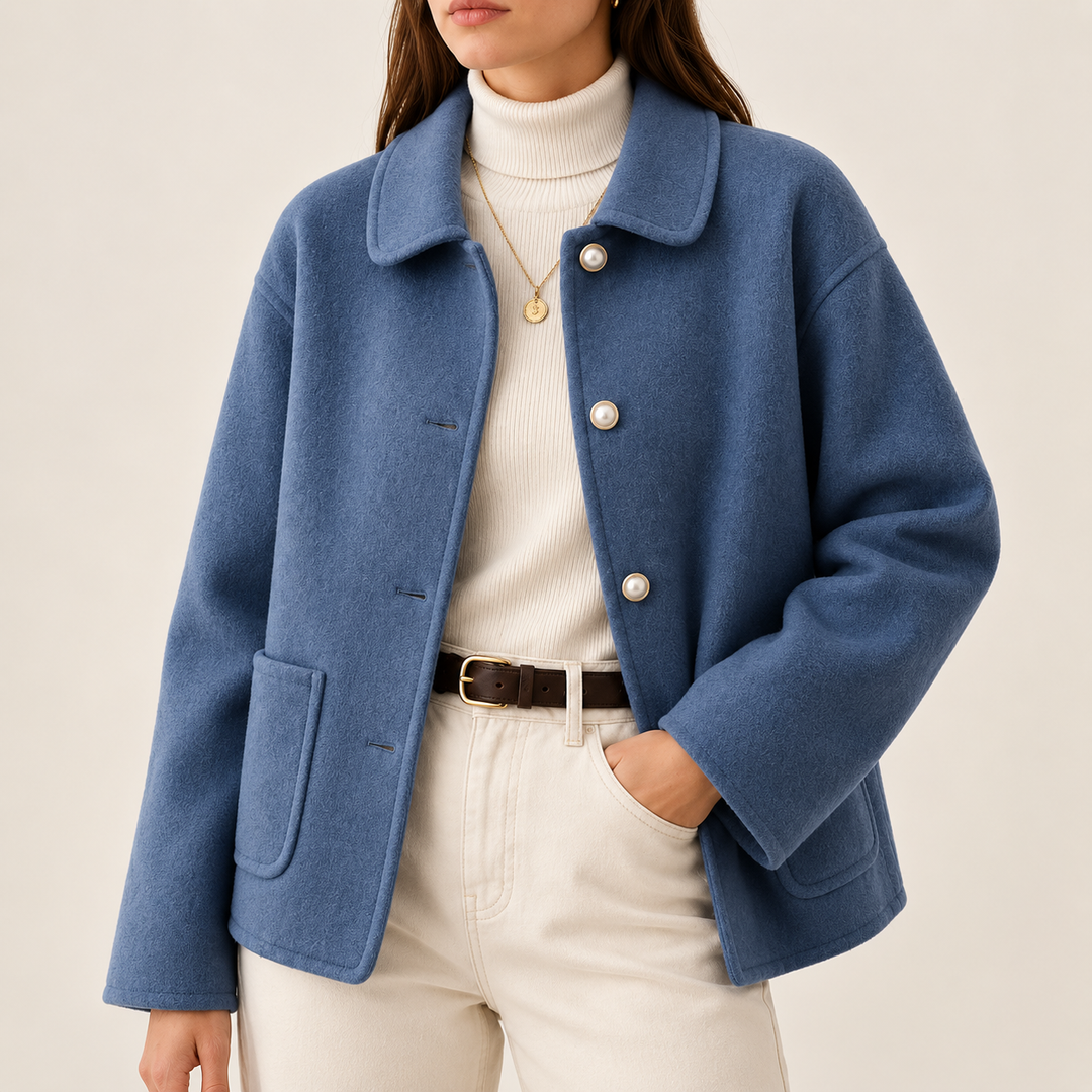 Genevara - Chaqueta corta de tacto suave