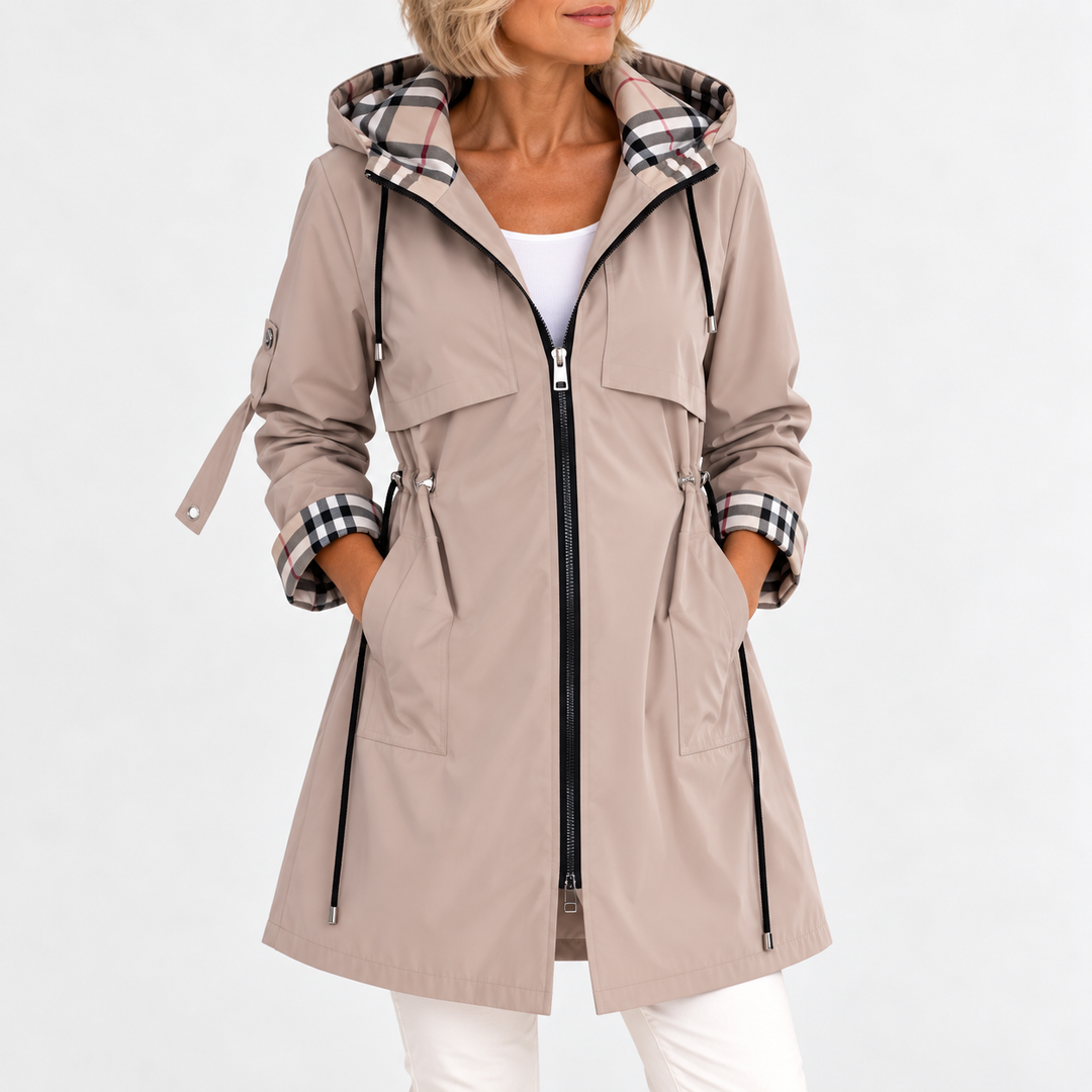 Thirza - Abrigo impermeable con capucha