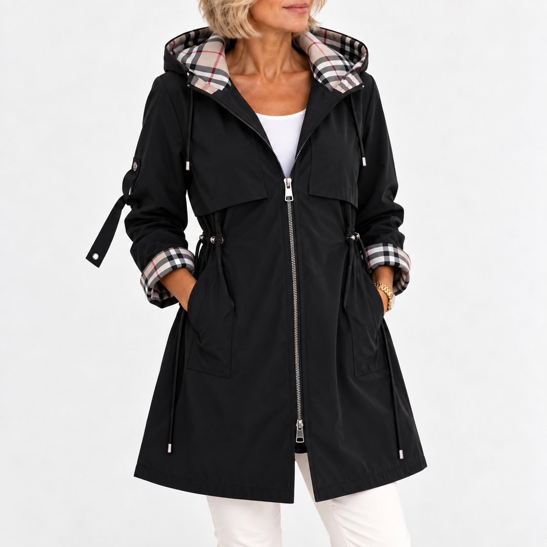 Thirza - Abrigo impermeable con capucha