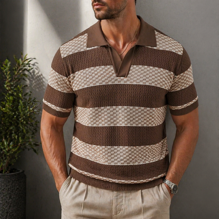 Alden - Polo de punto texturizado