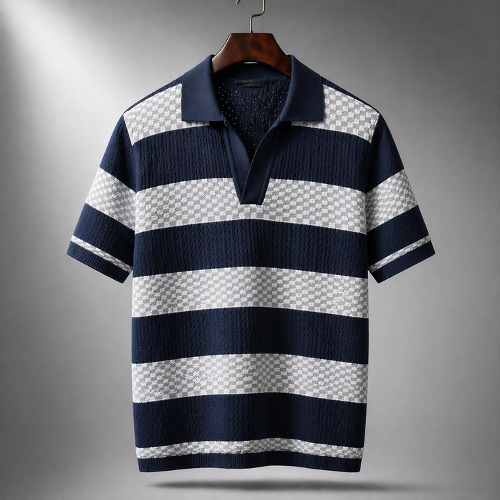 Alden - Polo de punto texturizado