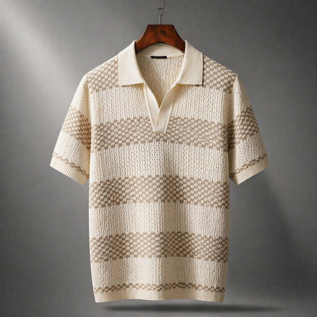 Alden - Polo de punto texturizado