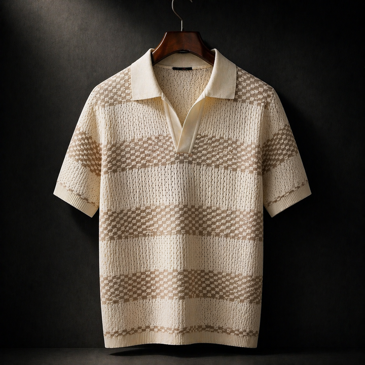 Alden - Polo de punto texturizado