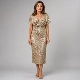 Bellisse - Vestido midi texturizado