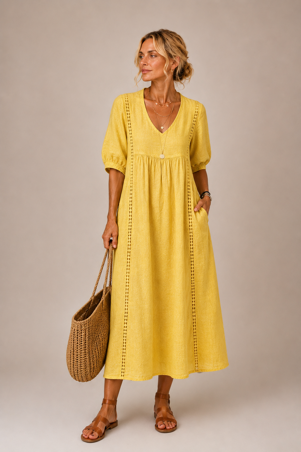 Serenia - Blusa ligera con encaje