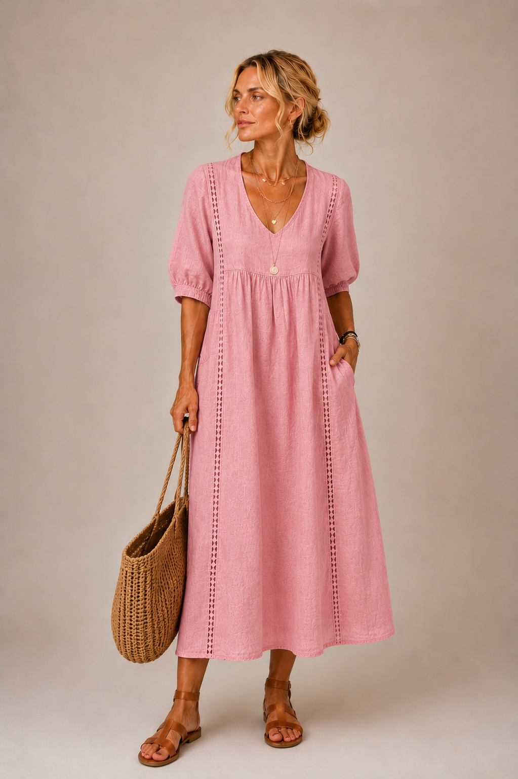 Serenia - Blusa ligera con encaje