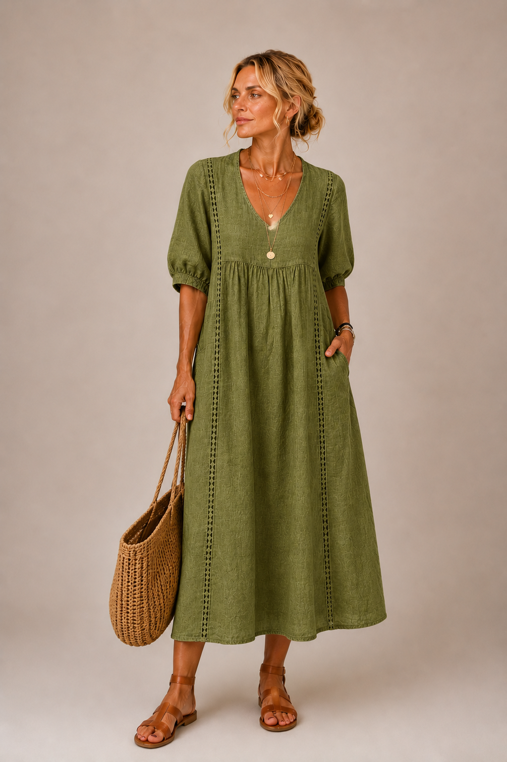 Serenia - Blusa ligera con encaje
