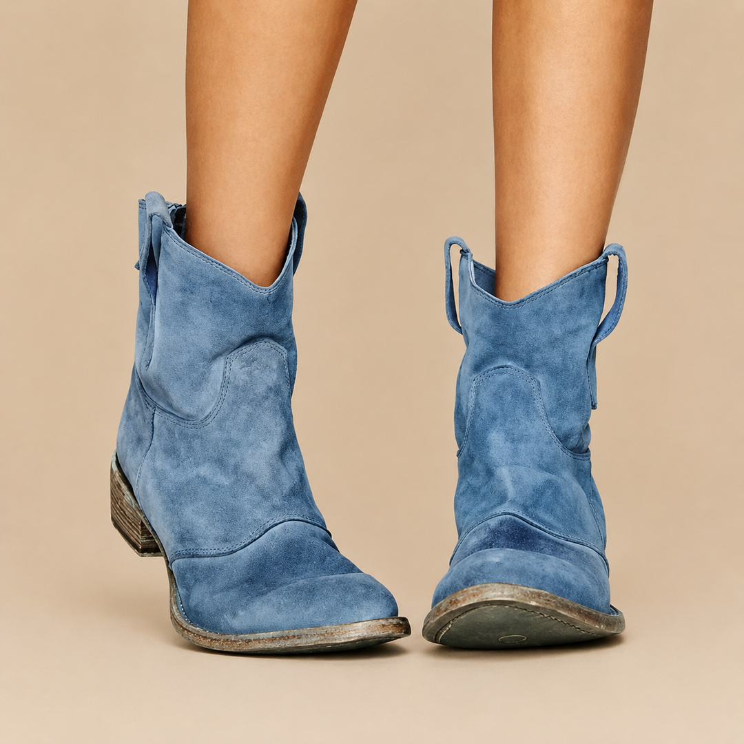 Avelina - Botines de tacón bajo de alta gama