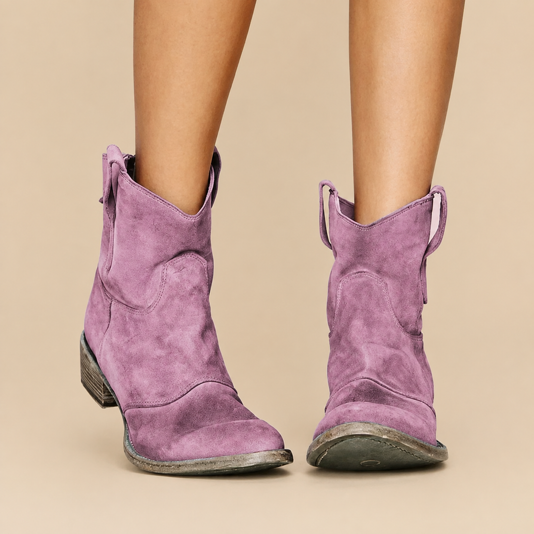 Avelina - Botines de tacón bajo de alta gama