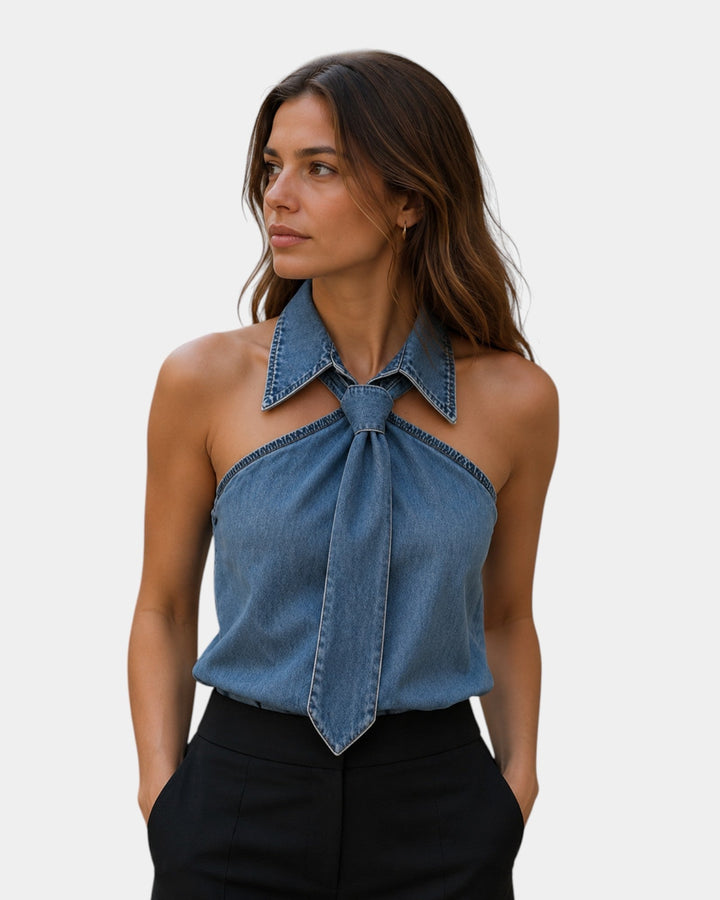 Piper - Blusa elegante con cuello halter