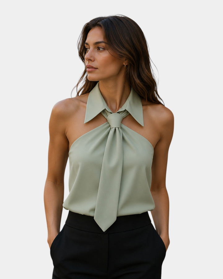Piper - Blusa elegante con cuello halter